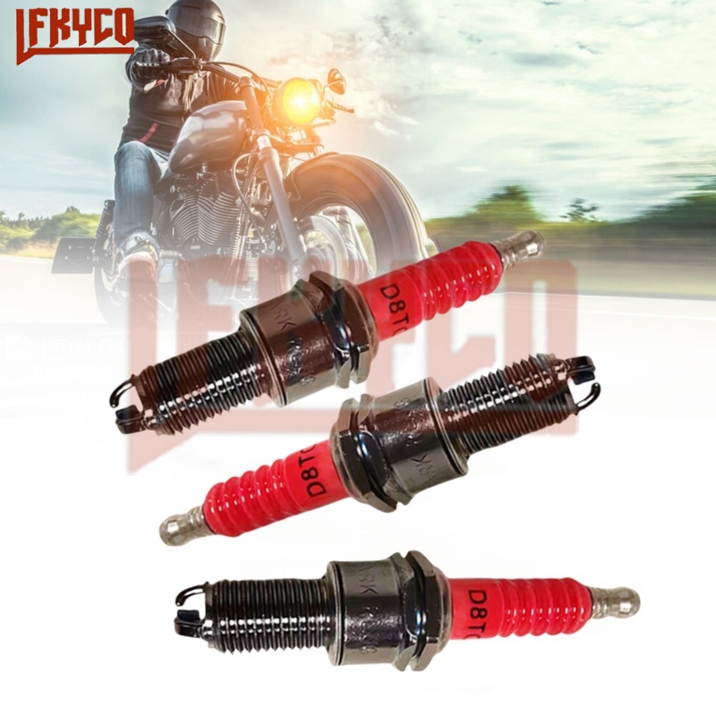 Motorcycle Spark Plug - 1/2/3/4 pz 3 elettrodi D8TC candele