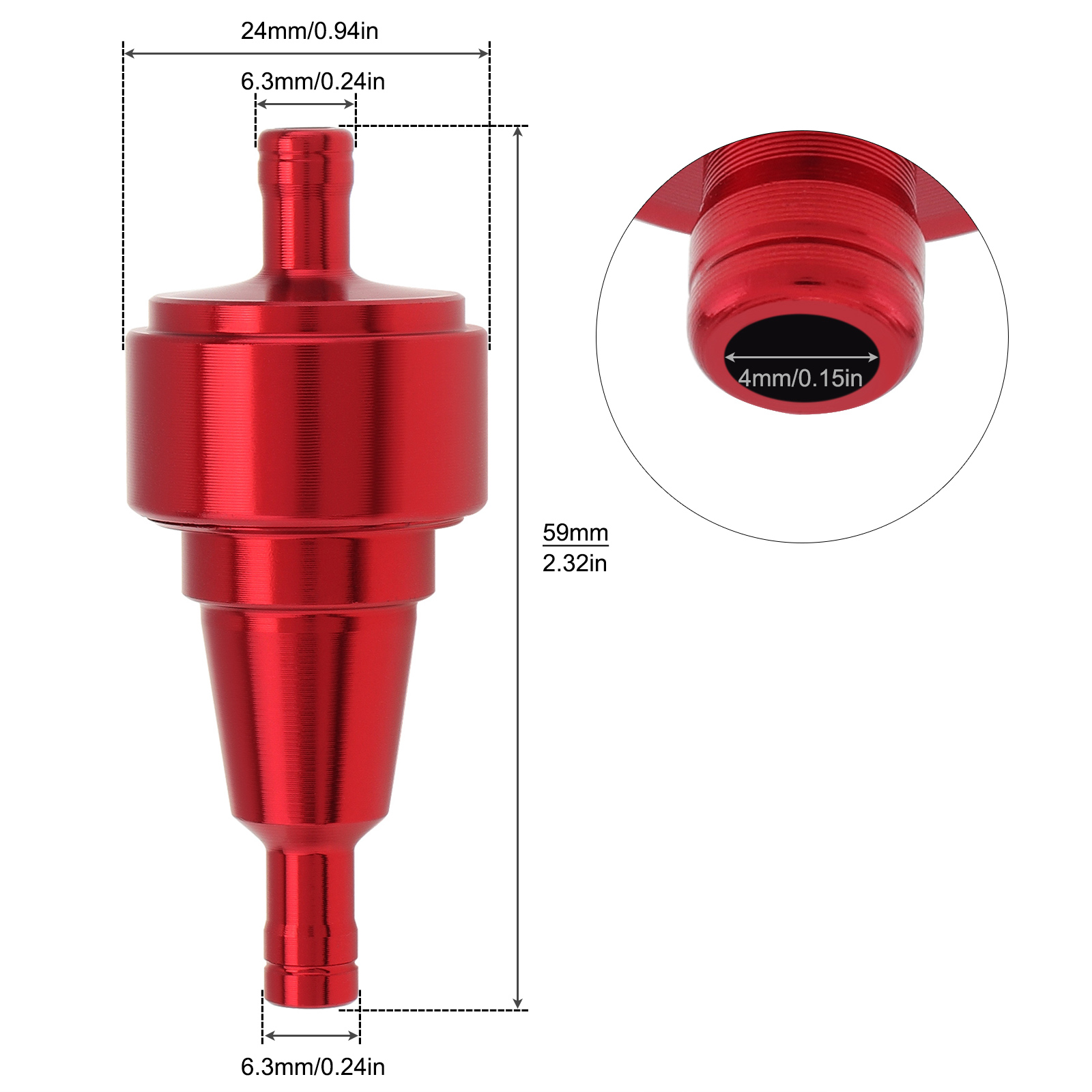 1/4In 6mm Filtro carburante mo - Motorcycle Oil Filter recensione e prezzo