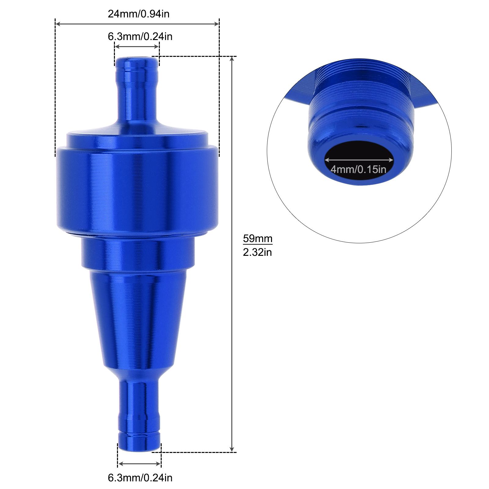 1/4In 6mm Filtro carburante mo - Motorcycle Oil Filter recensione e prezzo