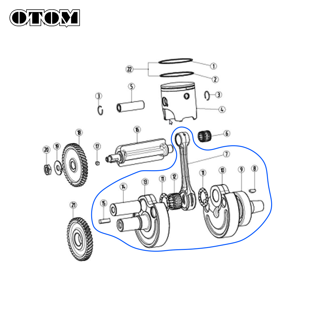 OTOM DT230 MT250 Moto Albero M - Motorcycle Crankshaft recensione e prezzo
