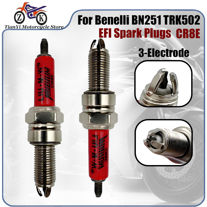 1PCS CR8E 3 Elettrodi EFI Moto - Motorcycle Spark Plug recensione e prezzo