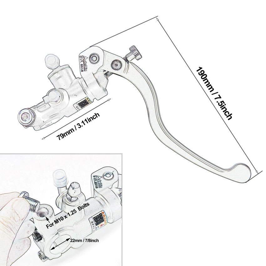 Leva pompa freno frizione moto - Motorcycle Piston recensione e prezzo